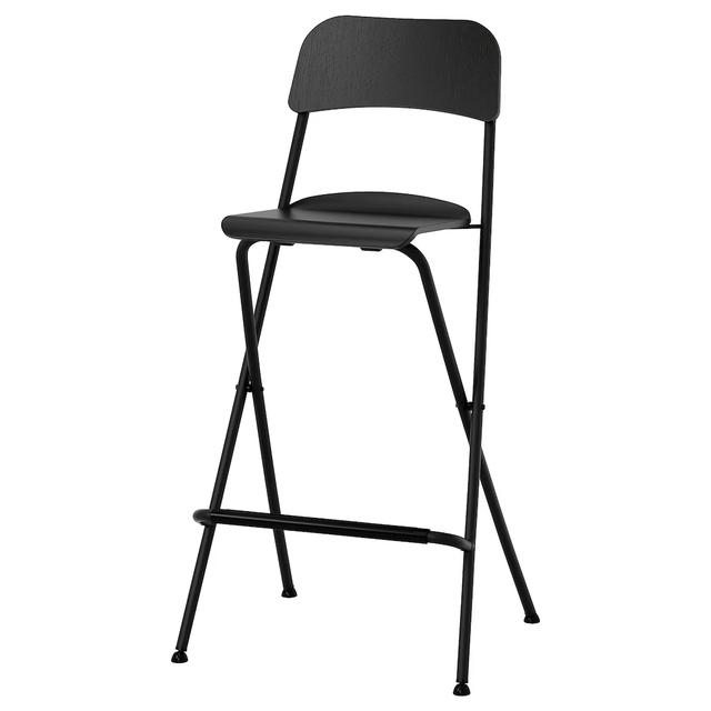 Barová židlička skládací černá