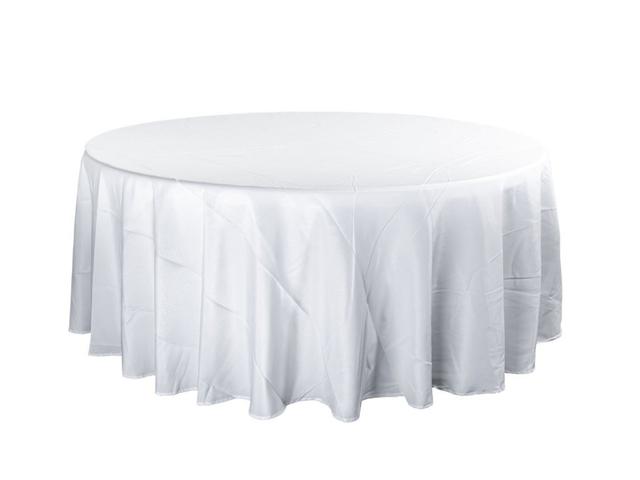 Ubrus na kulatý stůl 180cm bílý