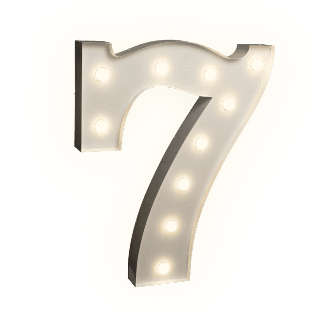 Žárovková číslice 7