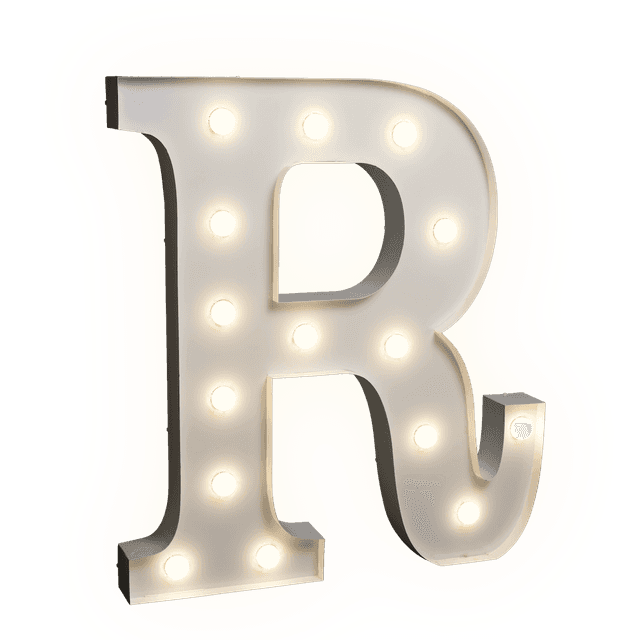Žárovkové písmeno R