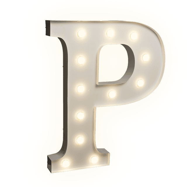 Žárovkové písmeno P