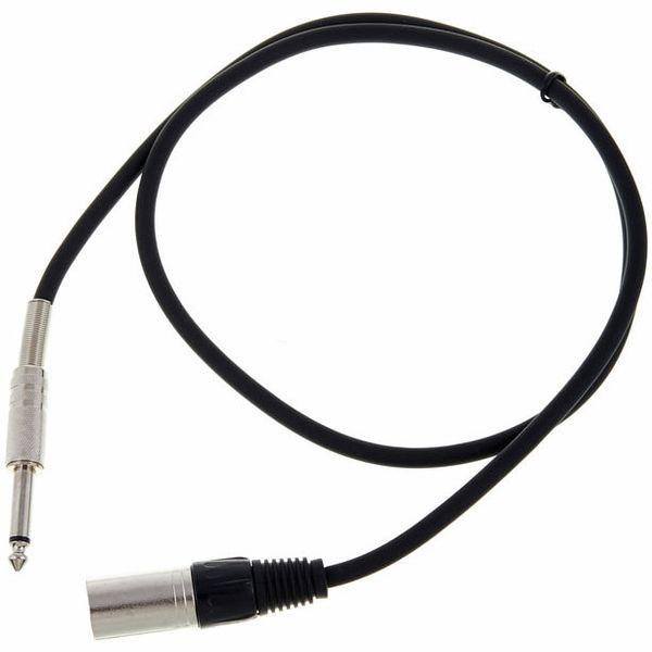 Kabel mono TS jack 6,3mm / XLR samec 1m