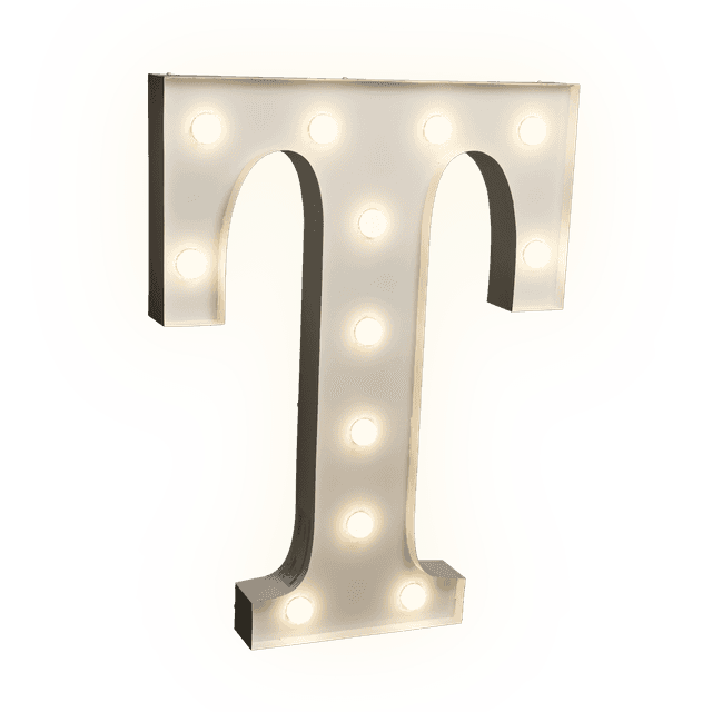 Žárovkové písmeno T