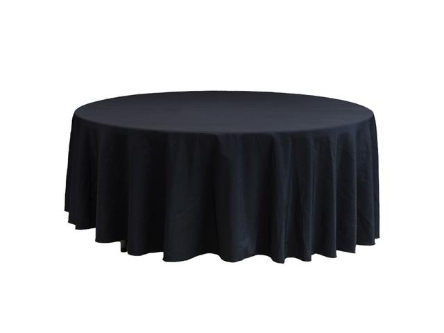 Ubrus na kulatý stůl 180cm černý