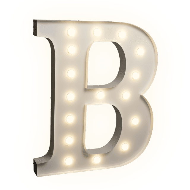 Žárovkové písmeno B