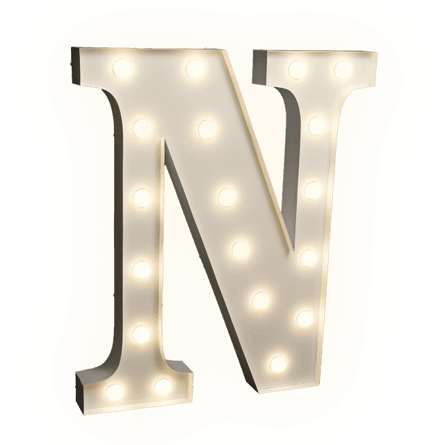 Žárovkové písmeno N